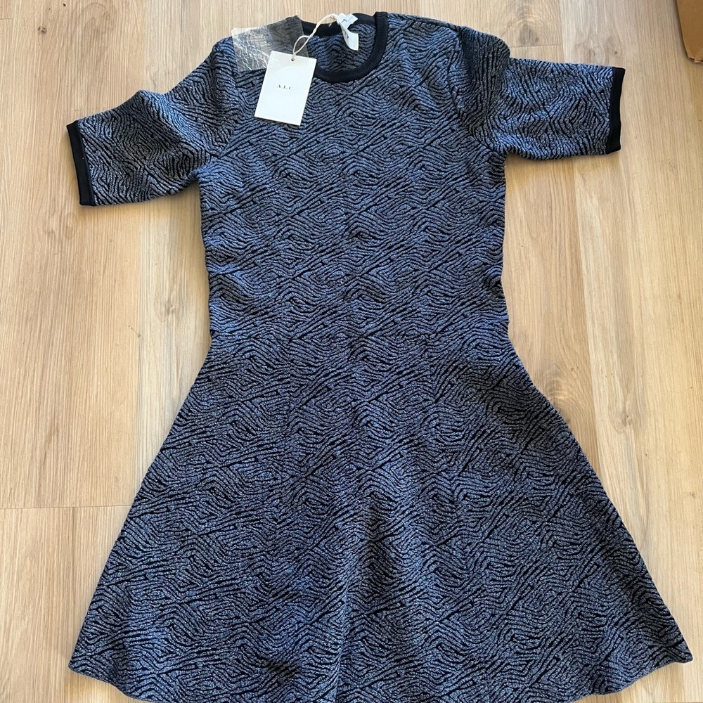 NWT A.L.C. ‘Deele’ Knit Flare Mini Dress • S - Picture 2 of 7